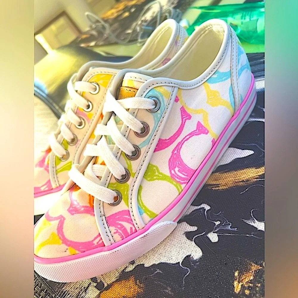 Coach Dee Pastel Signature Cs Logo Sneakers - Picture 3 of 9